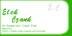 elek czank business card